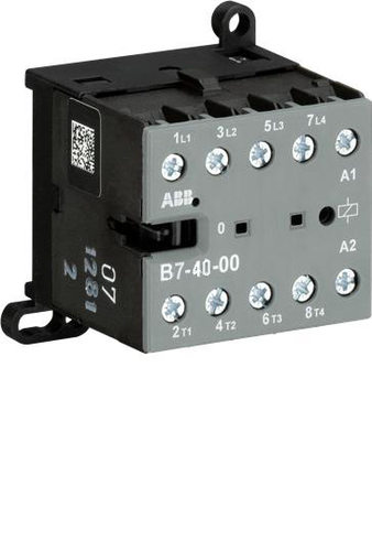 ABB接触器B系列12A4P四极B7-40-00 110-127V 40-450Hz