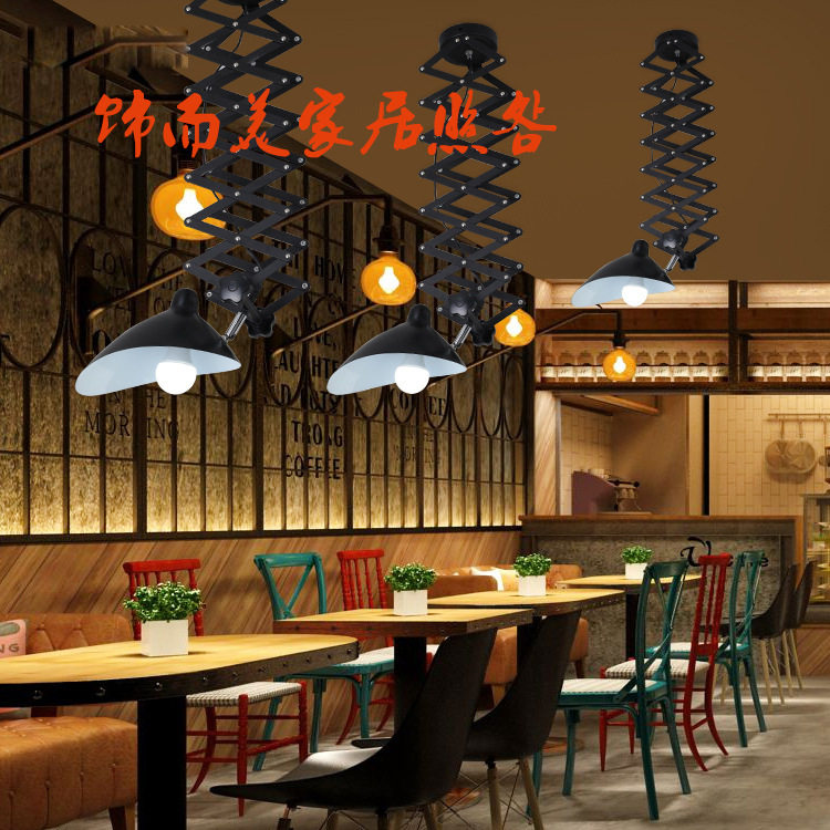 美式复古工业风吸壁两用壁灯