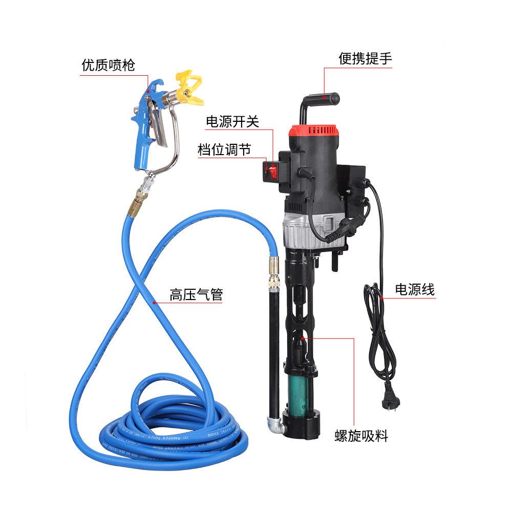 便携式多功能防水料涂机腻子油漆聚喷氨008酯js涂泥腻子水粉喷浆