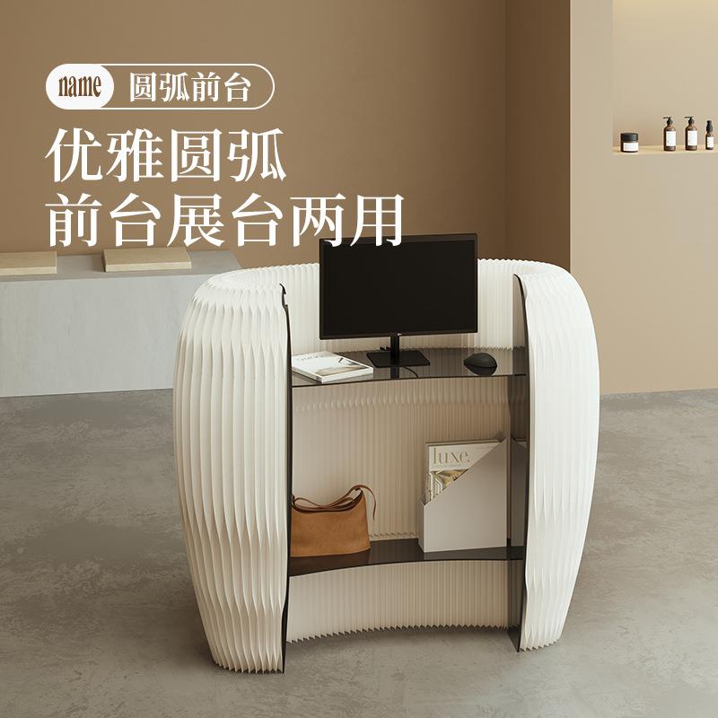 办室NEU前台接台服用装店便利小吧台现代待简约公商展会咨询台