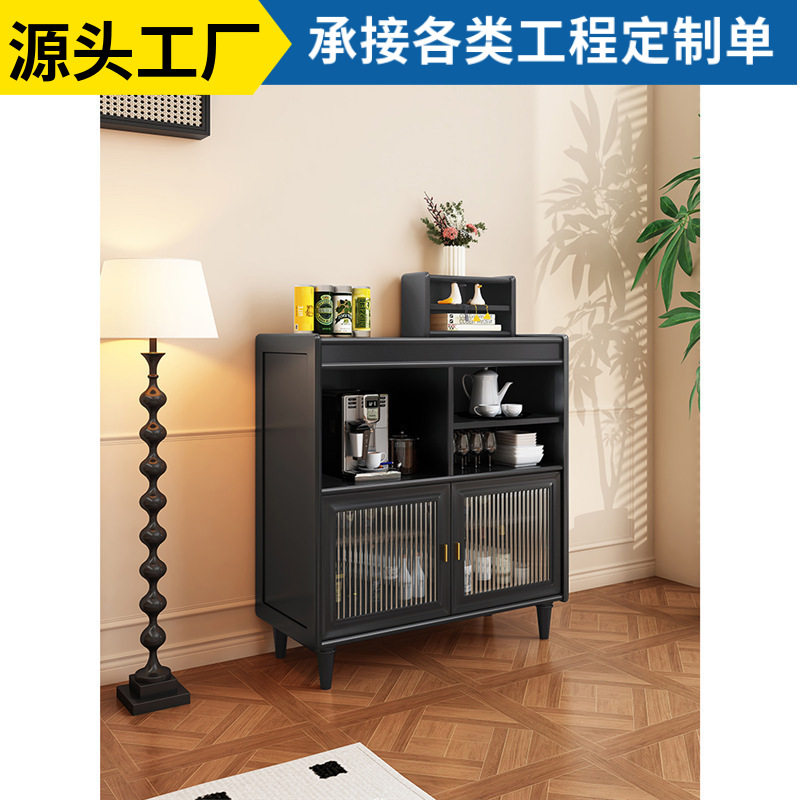 阳台吧台桌靠窗一体式现代简约家用小户型黑色可伸缩折叠实木吧台