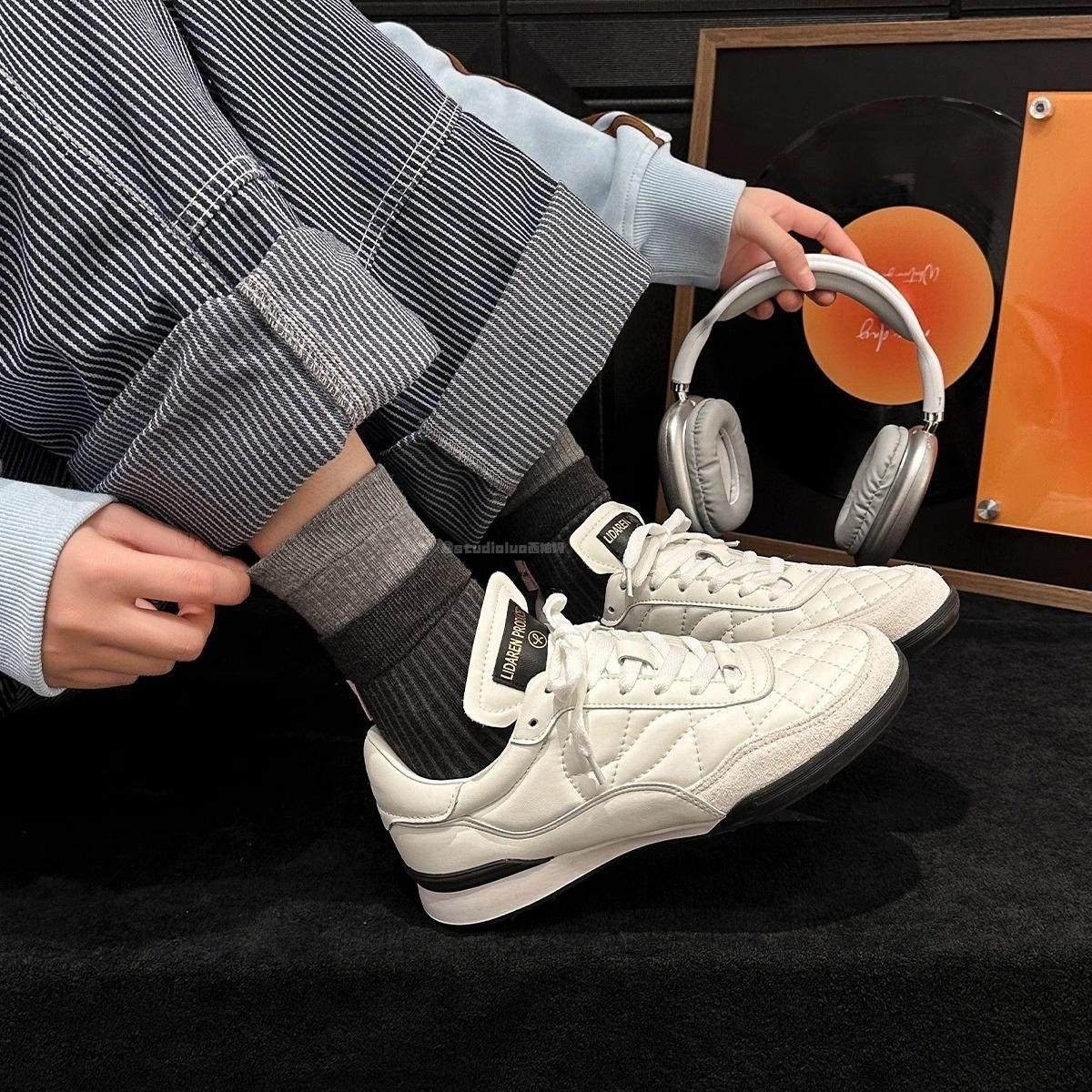 香港真皮小香风德训鞋女2025春秋新款百搭运动透气内增高厚底板鞋,女鞋,时尚休闲鞋,淘宝优惠券,粉丝福利购,淘宝优惠卷