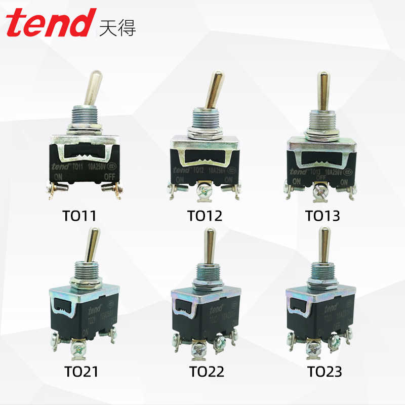 钮子开关TEND天得TO11 TO12 T513拔动TOR/TO21 TO22 TO23摇臂摇头