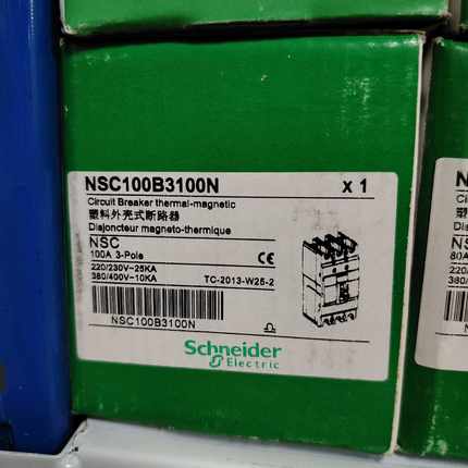 议价施耐德 断路器NSC100B3100N全新