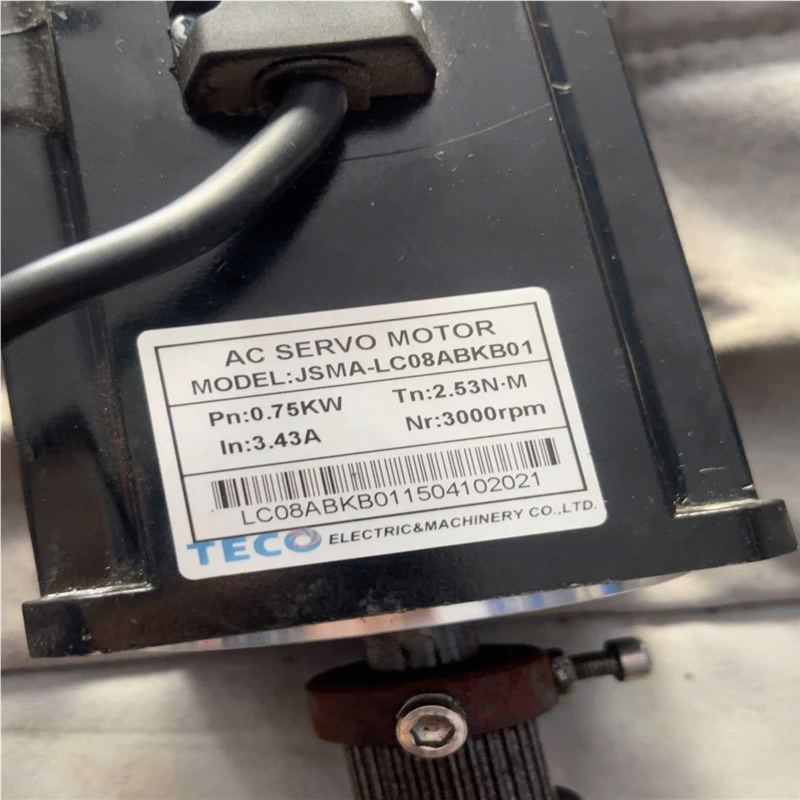 【汇生】出售东元伺服电机，型号JSMA-LC08ABKB01，功率0【议价】