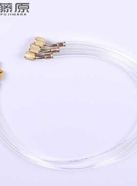 藤原旋片式真空泵用真空管公英双接头1米透明管8*4mmpvc真空硬管