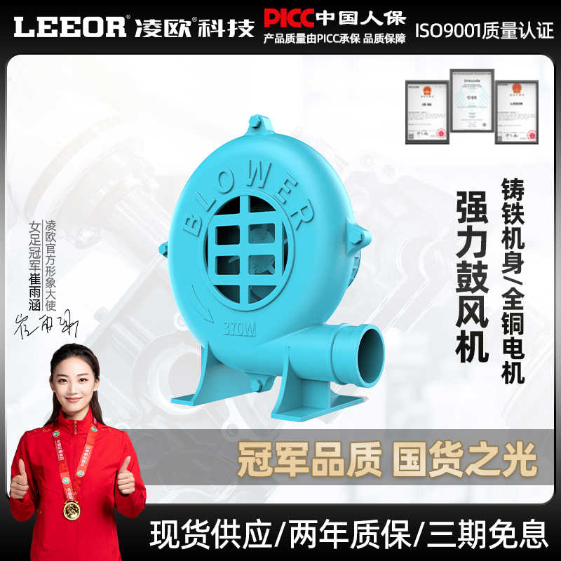 强力鼓风机工业铸铁三相大功率助燃风机气模家用烧烤柴火炉吹风机