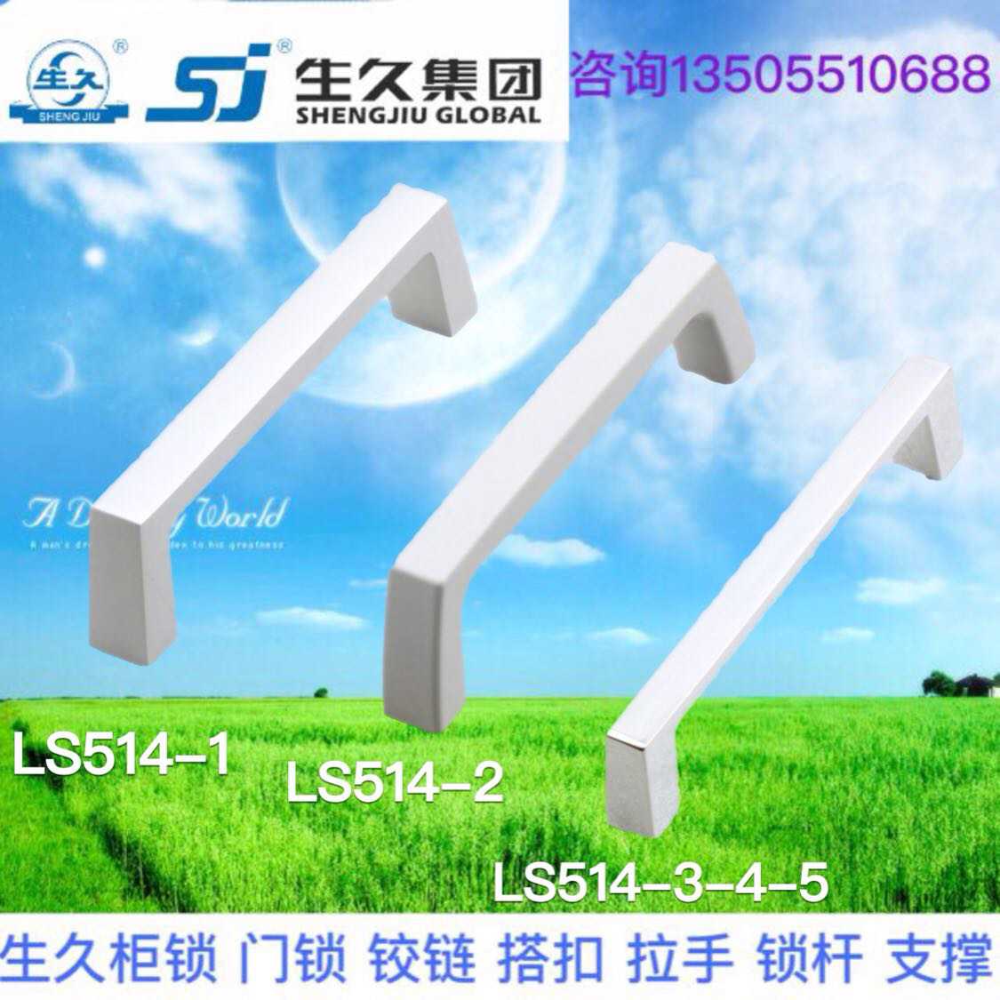 生久柜锁 LS514-1-2-3-4-5工具箱把手可转动拉手活动拉手工业拉手