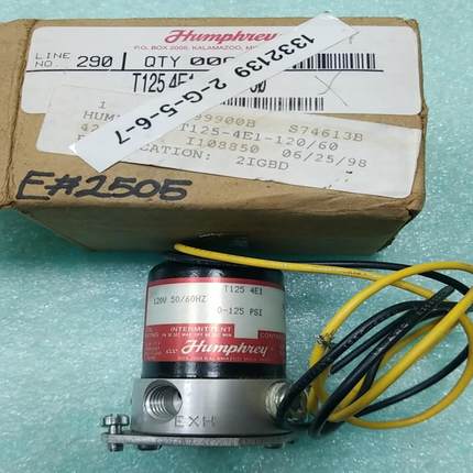 Humphrey T125 4E1 电磁阀 120V 0~1(崽崽配件）