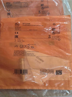 【顺庆】德国IFM易福门全新原装IFC258全金属电感式接近开关IF【