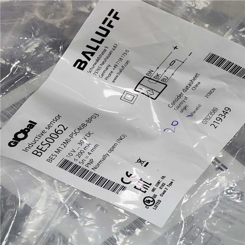 【汇生】BES0062   BES M12Ml-PSC40B-BP0【议价】