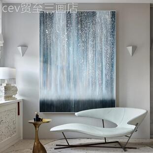 网红现代绘油画肌玄关挂饰壁画竖版抽象客厅沙发背理景墙装手画流