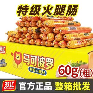 双汇马可波罗60g85g100g支特级火腿肠香肠开袋即食泡面烧烤火锅