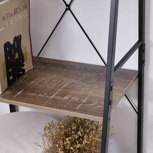 简易书架落地花架客厅置物架创意家用学生书柜梯形简约现代铁新品