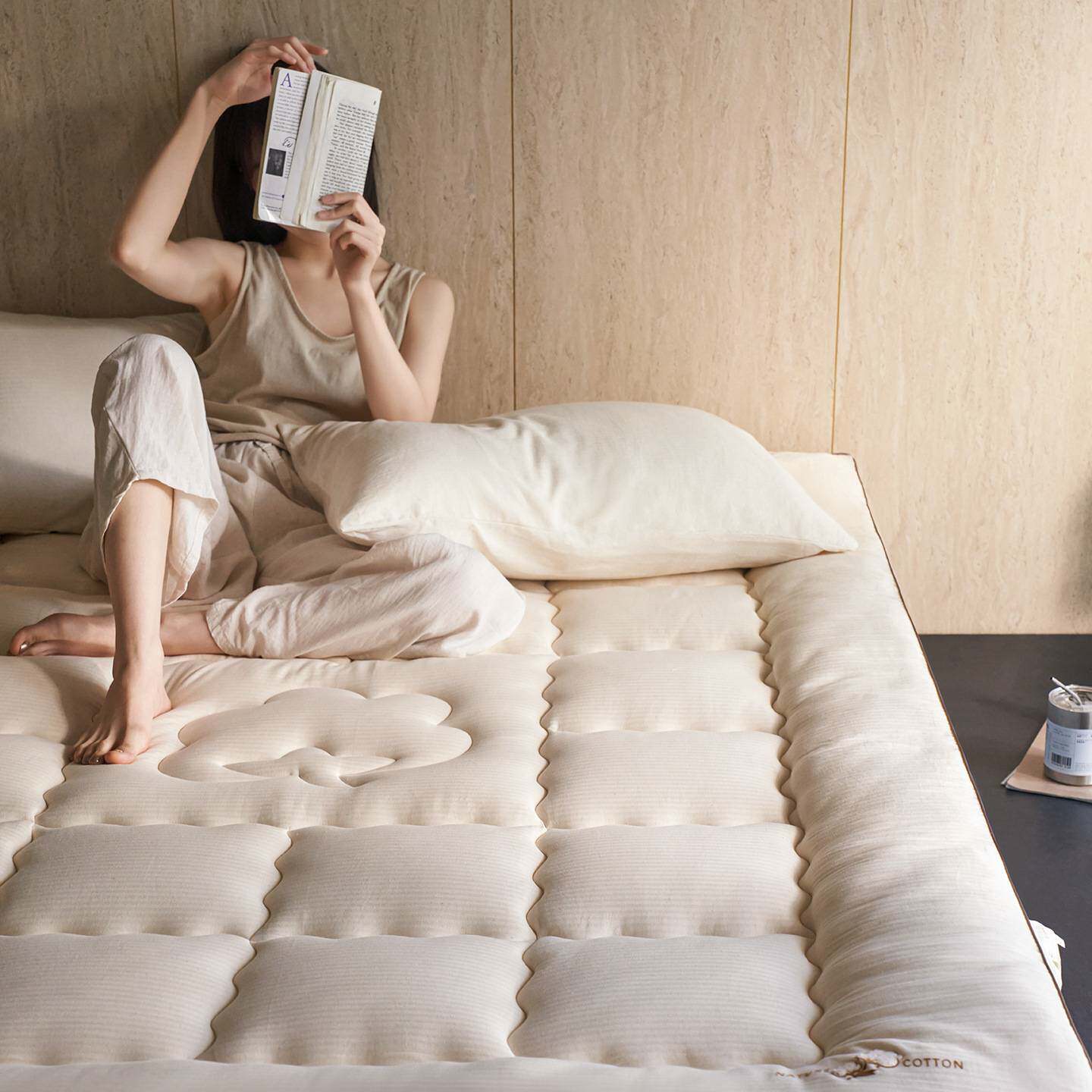 A类棉花填充加厚床褥床垫学生宿舍榻榻米垫卧室棉麻褥子垫被