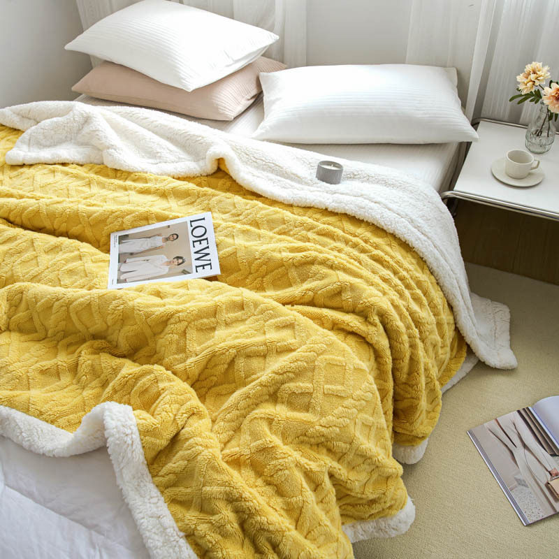 盖毯塔芙绒毯羊羔绒毛毯促销四季毛毯家用北欧搭巾纯色午睡沙发毯