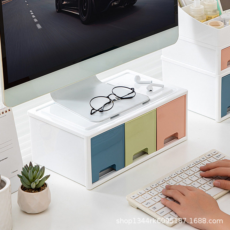 增高架台式电脑显示器抬高架办公桌面收纳置物架底座支架垫高架子