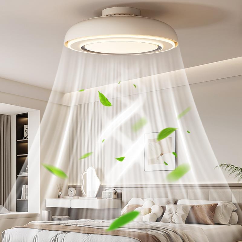 2025新款新型无叶智能儿童房间卧室主灯餐厅带电风扇灯一体吸顶灯