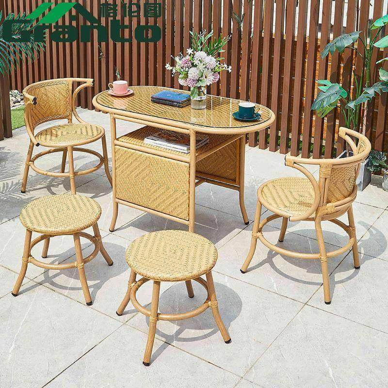 藤椅户外藤编桌椅小凳子组合阳台室外庭院花园休闲椭圆茶几,商业/办公家具,商用藤编家具,淘宝优惠券,粉丝福利购,淘宝优惠卷