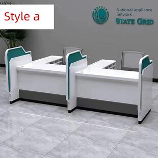 烤漆银行柜台电网服务台非现金业务受理台签约台引导台金融接待台