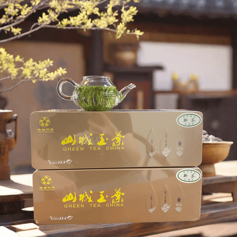 2026年新茶川渝金香花明前绿茶竹青礼盒装重庆磁器口实体店