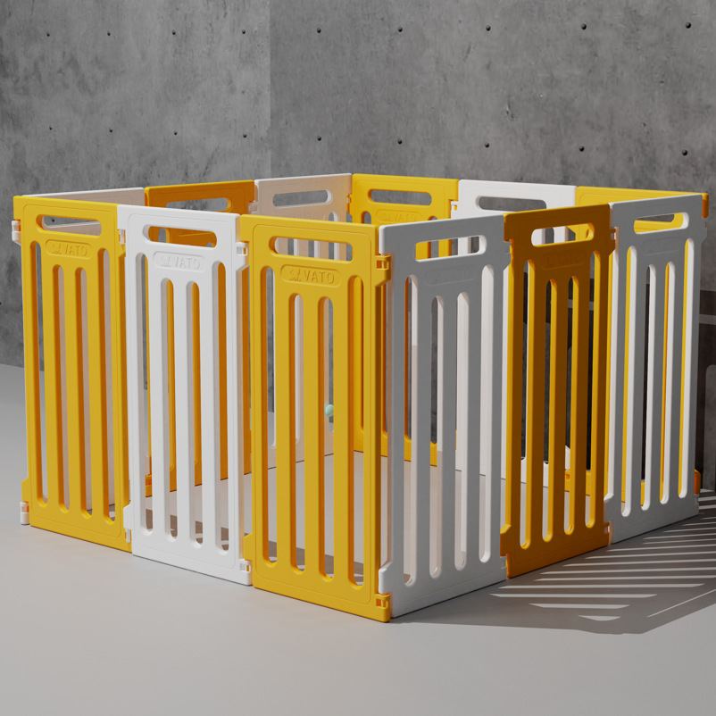 65CM宠物围栏狗栅栏狗围栏笼子小型犬室内吹塑塑料环保狗窝无门款