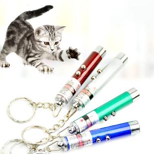 宠物玩具逗猫激光灯小巧便携猫咪镭射红外线逗猫棒 跨境二合一新款