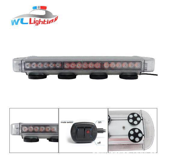 48LED长条爆闪车顶警示灯48W