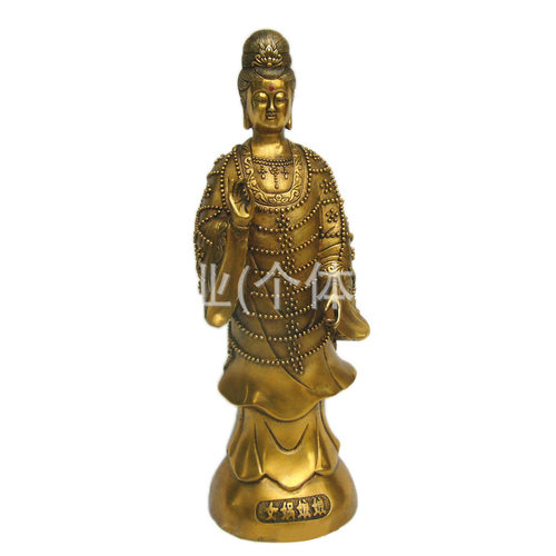 荣宝斋办公桌面铜器工艺品女娲娘娘摆件