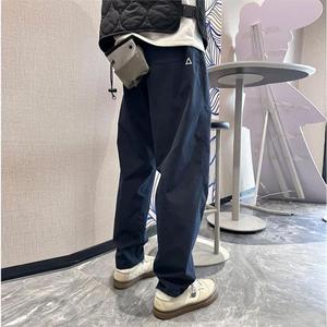 夏季冲锋裤男女机能男工装裤防水锥形休闲户外徒步登山三角标裤子