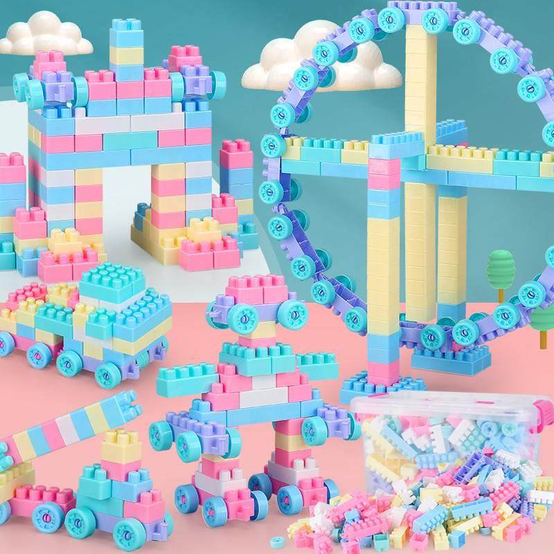 益智启蒙儿童积木拼装插搭塑料大颗粒3岁以上宝宝女男孩早教玩具,纺织面料/辅料/配套,服装加工设备,淘宝优惠券,粉丝福利购,淘宝优惠卷