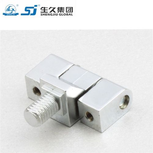 生久柜锁CL206-2镀亮光铬 镀铬 黑色铰链 锌合金合页配电箱柜铰链