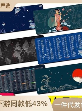 鼠标垫大尺寸加厚加长mousepad礼品垫滑鼠墊办公桌垫鼠标垫