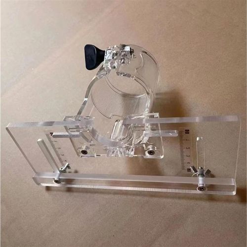 木工开合页槽模具修边机铰链开槽开下沉位透明亚克力板靠尺模具