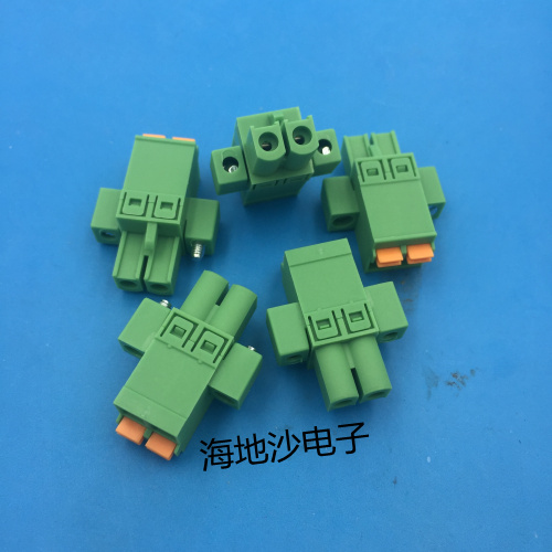 插拔式PCB接线端子KF2EDGKNM-5.08[2-12P]固定弹簧孔头 铜环保