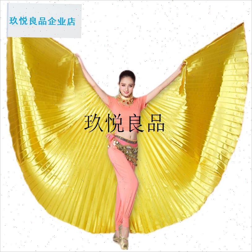 肚皮舞金翅道具成人演出翅膀 金翅舞蹈服3M60度金翅膀彩色翅膀,