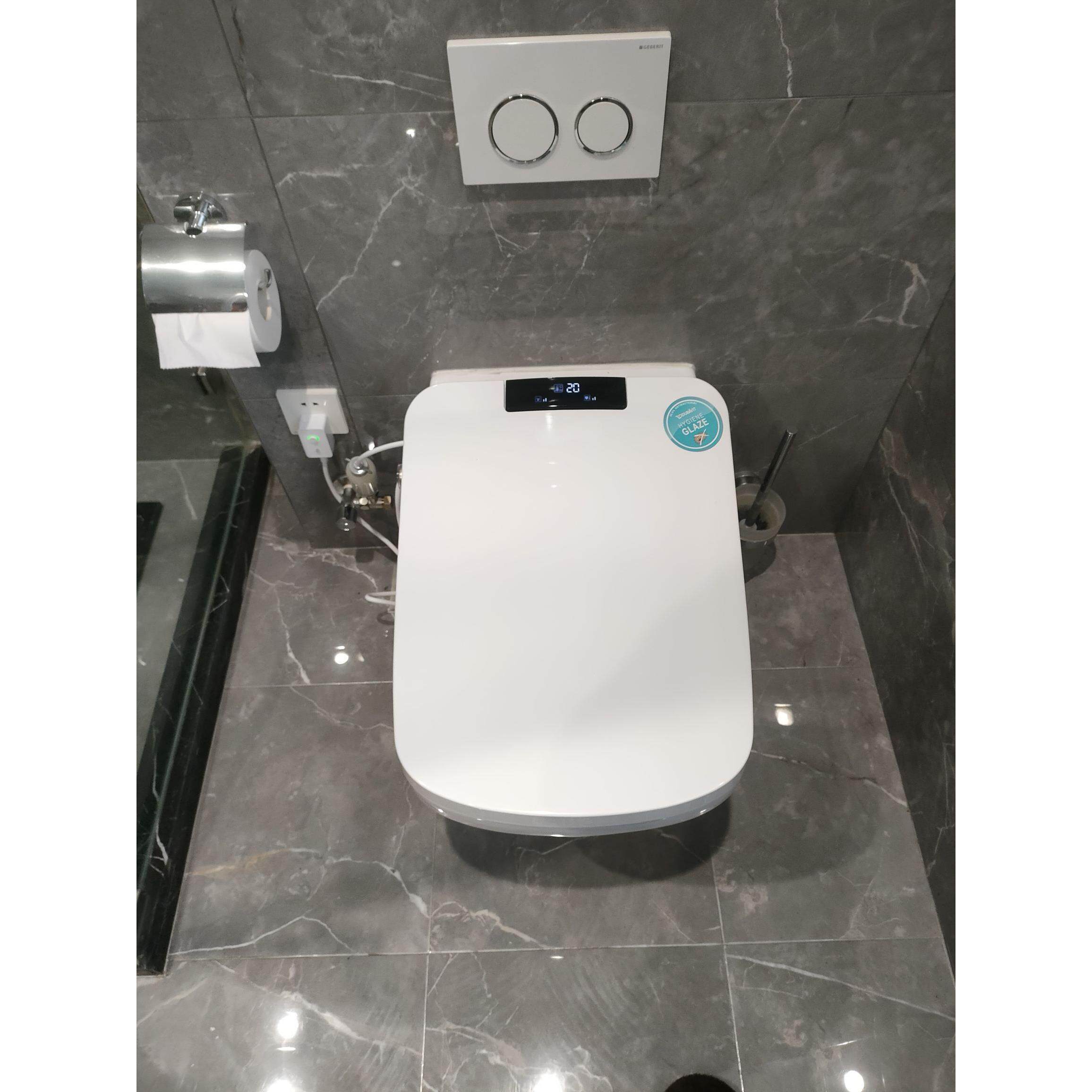 适配杜拉维特方形智能马桶盖板即热式电动盖全自动防水妇洗冲洗器