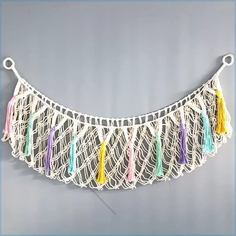 娃娃收纳网兜儿童房毛绒玩具公仔收纳吊床挂网壁饰置物袋墙壁床头