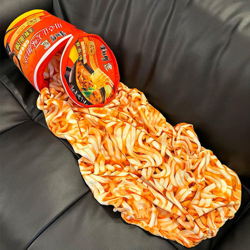 泡面桶毛毯仿真酸菜方便面被子