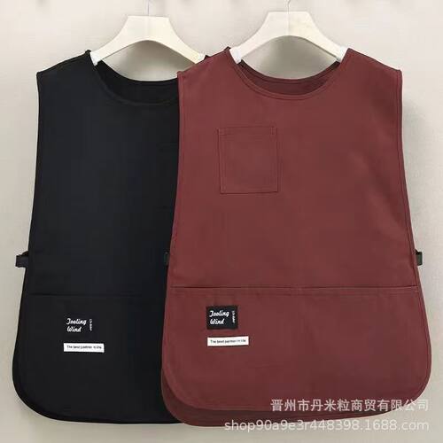 可调节马甲围裙厨房家用做饭防水