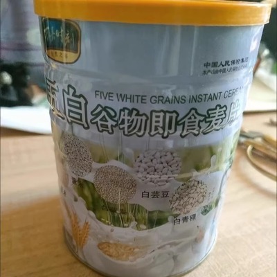 万嘉时刻五白谷物即食麦片免煮营养控糖早餐膳食纤维白藜麦片