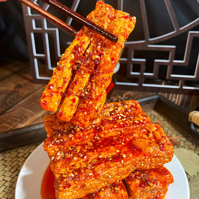 湖南特产新化兰花干麻辣豆干