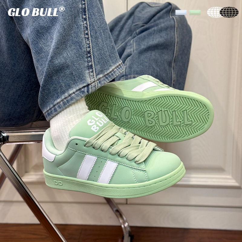 GLO BULL清新绿女生休闲鞋女生鞋子女ins潮百搭小众厚底板鞋韩系