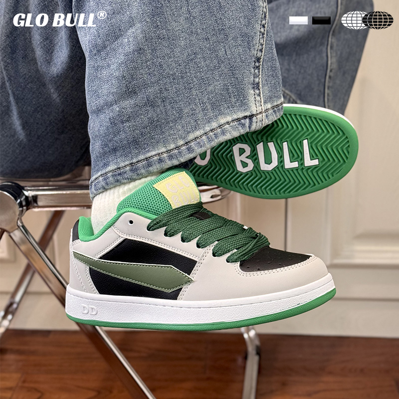 GLO BULL原创潮流板鞋女情侣2024新款春秋厚底休闲鞋子运动面包鞋
