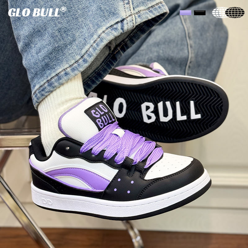 GLO BULL潮流板鞋男女款2025春秋休闲鞋百搭运动鞋厚底增高面包鞋