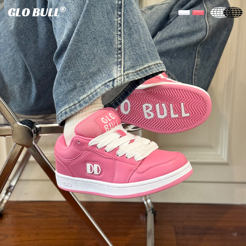GLOBULL新款粉色厚底板鞋休闲鞋