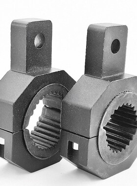 摩托车改装灯支架管夹灯座加装把手减震护杠灯铝合金转换灯架底座