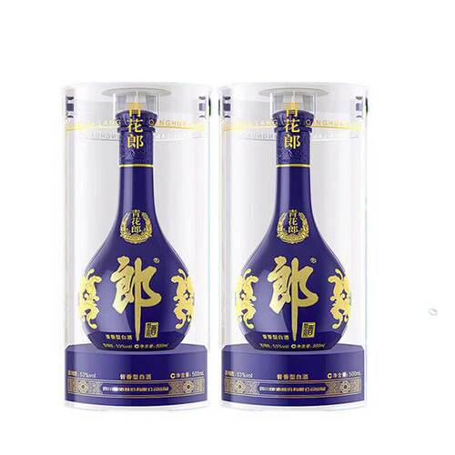 郎酒青花郎53度酱香型白酒 500ml*1瓶礼盒装送礼宴请新老款随机