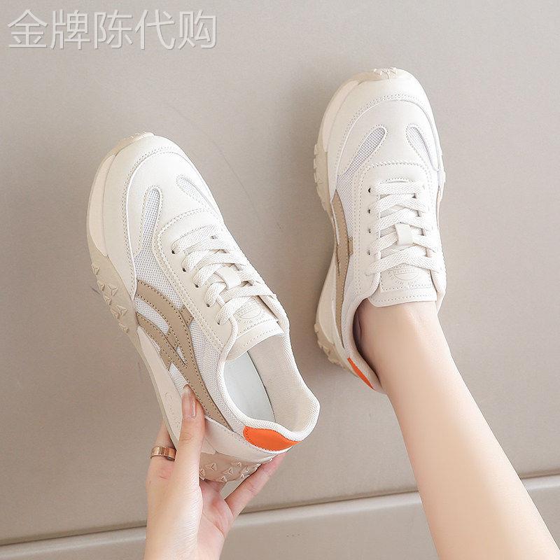 香港运动小白鞋女2026年夏季新款透气网面轻便阿甘鞋子软底跑步鞋