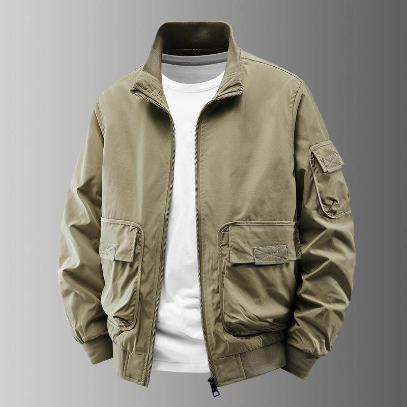 Mostarsea~飞行夹克外套美式棒球服工装风休闲立领宽松男款上衣衫